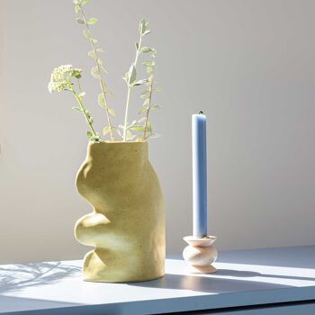 Vase en Céramique Fluxo - Grand Vert Pistache 2