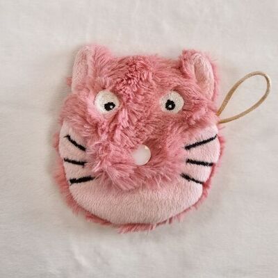 Coin purse - Scalable pacifier "Animonnette" Pink cat