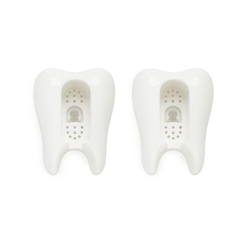 Soporte cepillo dental,Toothy,blanco,plástico