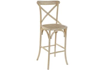 TABOURET EN RATAN ORME 48X55X116 GRILLE VIEILLI MB162625 1