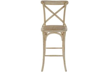 TABOURET EN RATAN ORME 48X55X116 GRILLE VIEILLI MB162625 5