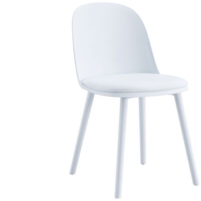 HAPPY CHAIR WHITE / LEATHER. OK1394