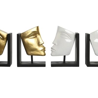 BOOKENDS SET 2 RESIN 30.5X10X22 FACE 2 ASSORTED. FD203233