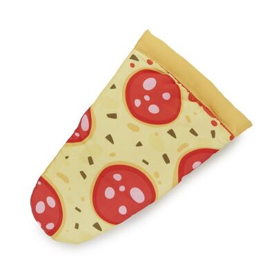 Kitchen mitt, Pepperoni Pizza, polyester / silicone