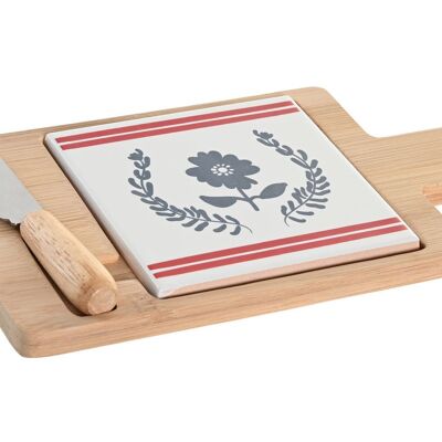APPETIZER TABLE SET 3 BAMBOO 21,5X11,8X1,5 LITTLE HOUSES PC204290