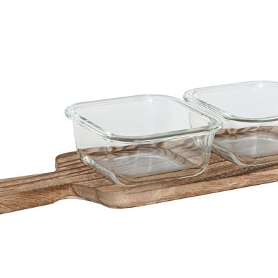 SCHEDA ANTIPASTO SET 3 BICCHIERI 36X11X6 320ML PC212548