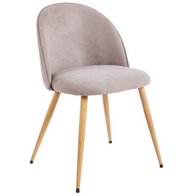 EVORA DINING CHAIR BEIGE / OAK FABRIC. OK1429