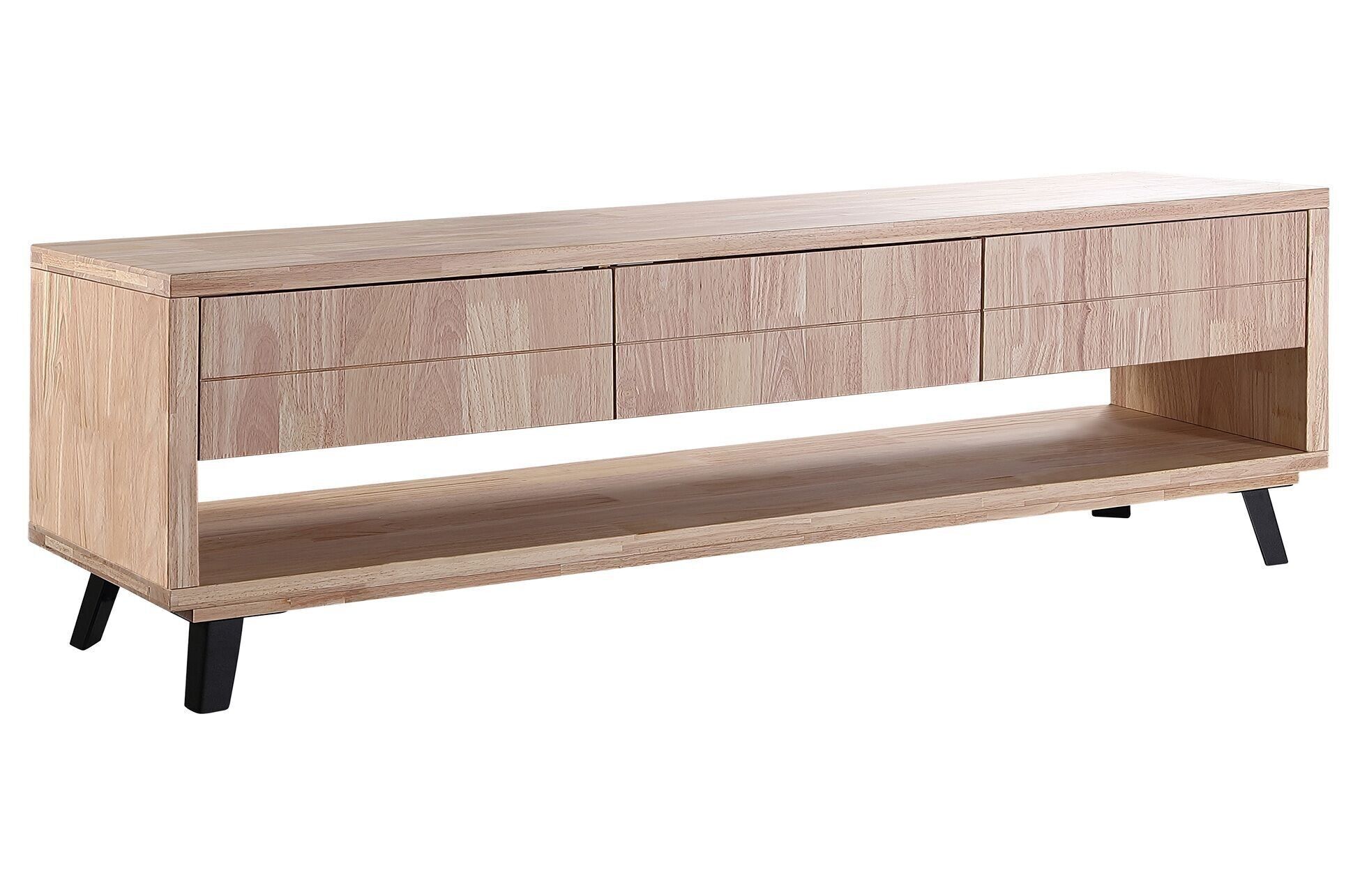 BERG TV-SCHRANK 180 x 40 CM NORDISCHE EICHE / SCHWARZ. OK1442