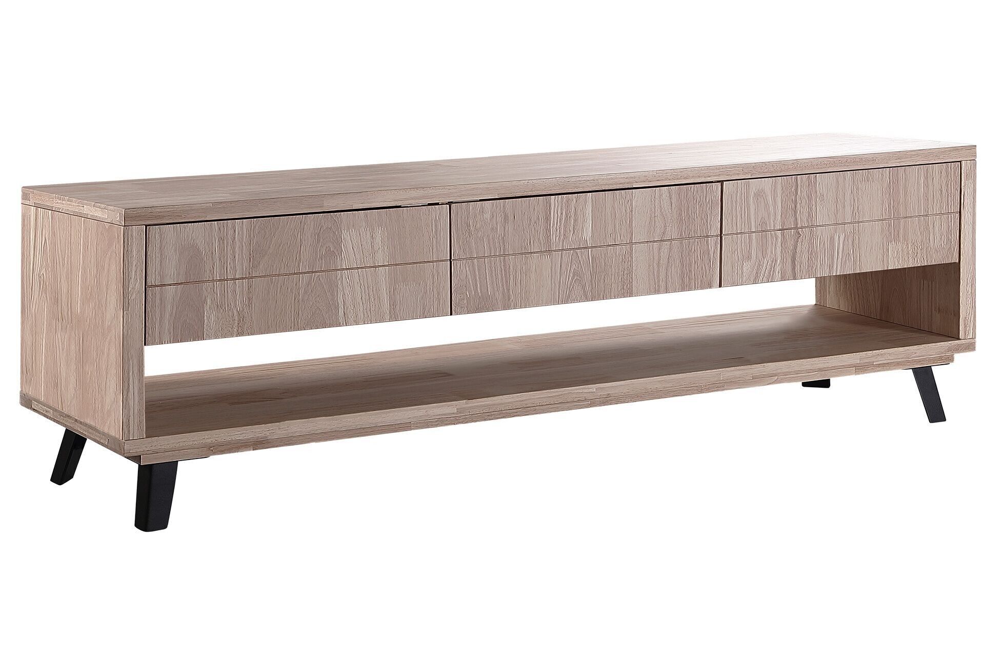 BERG TV-SCHRANK 180 x 40 CM HONIGEICHE / SCHWARZ. OK1444