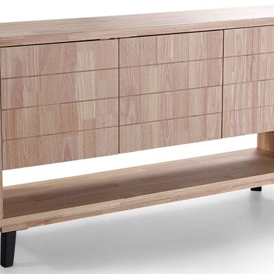 BERG LOW CONSOLE 153 x 40 CM NORDISH OAK / BLACK. OK1445