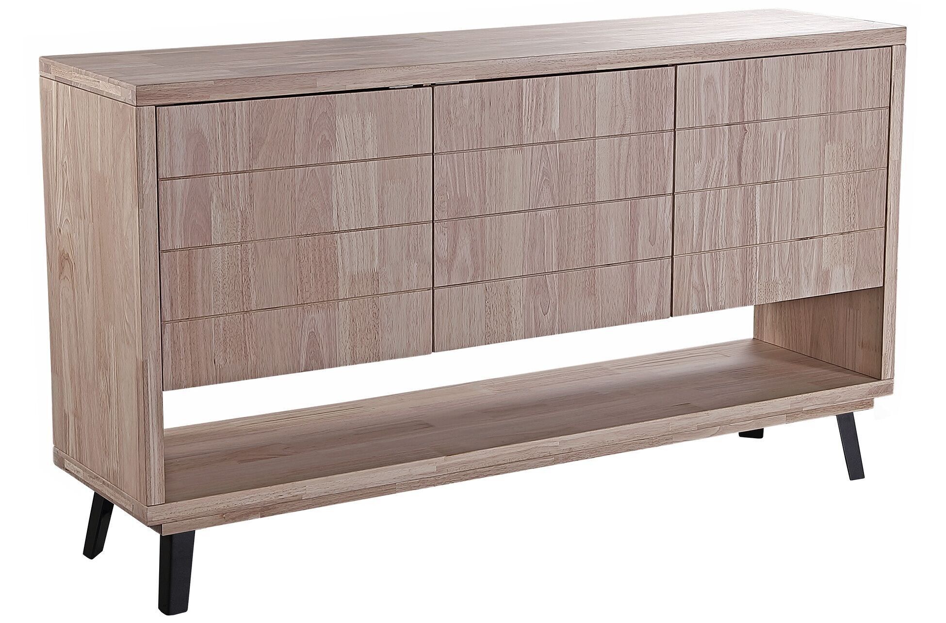 BERG NIEDRIGE KONSOLE 153 x 40 CM HONIGEICHE / SCHWARZ. OK1447