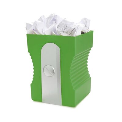 Corbeille à papier-Wastebasket - Wastebasket- Papierkorb, Sharpener,Green