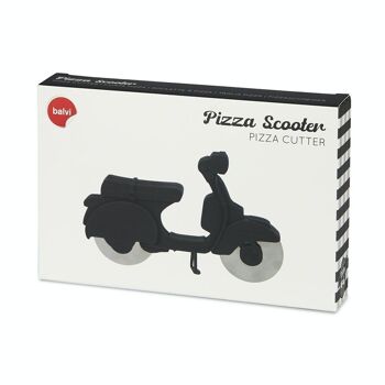 Roulette à pizza-Pizza cutter-Pizzacutter-Pizzaschneider,Scooter,noir 3