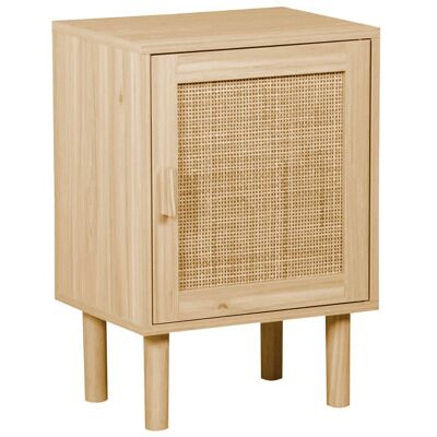 DEKOR-TISCH 40 x 30 CM KIEFER / RATTAN. OK1468