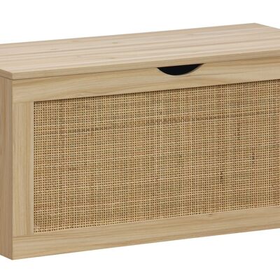 DECOR TRUNK 80 x 40 CM PINE / RATTAN. OK1469
