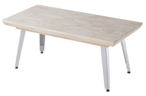 MESA CENTRO ELEVABLE BERG 120 x 60 CM ROBLE NORDISH / BLANCO. OK1485