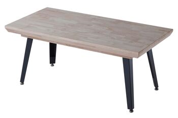 TABLE BASSE ÉLEVABLE BERG 120 x 60 CM CHÊNE MIEL / NOIR. OK1486 1