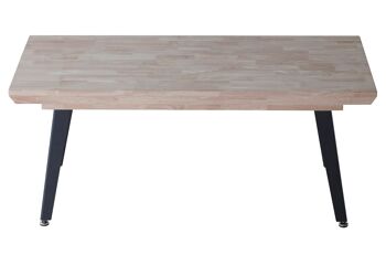 TABLE BASSE ÉLEVABLE BERG 120 x 60 CM CHÊNE MIEL / NOIR. OK1486 3