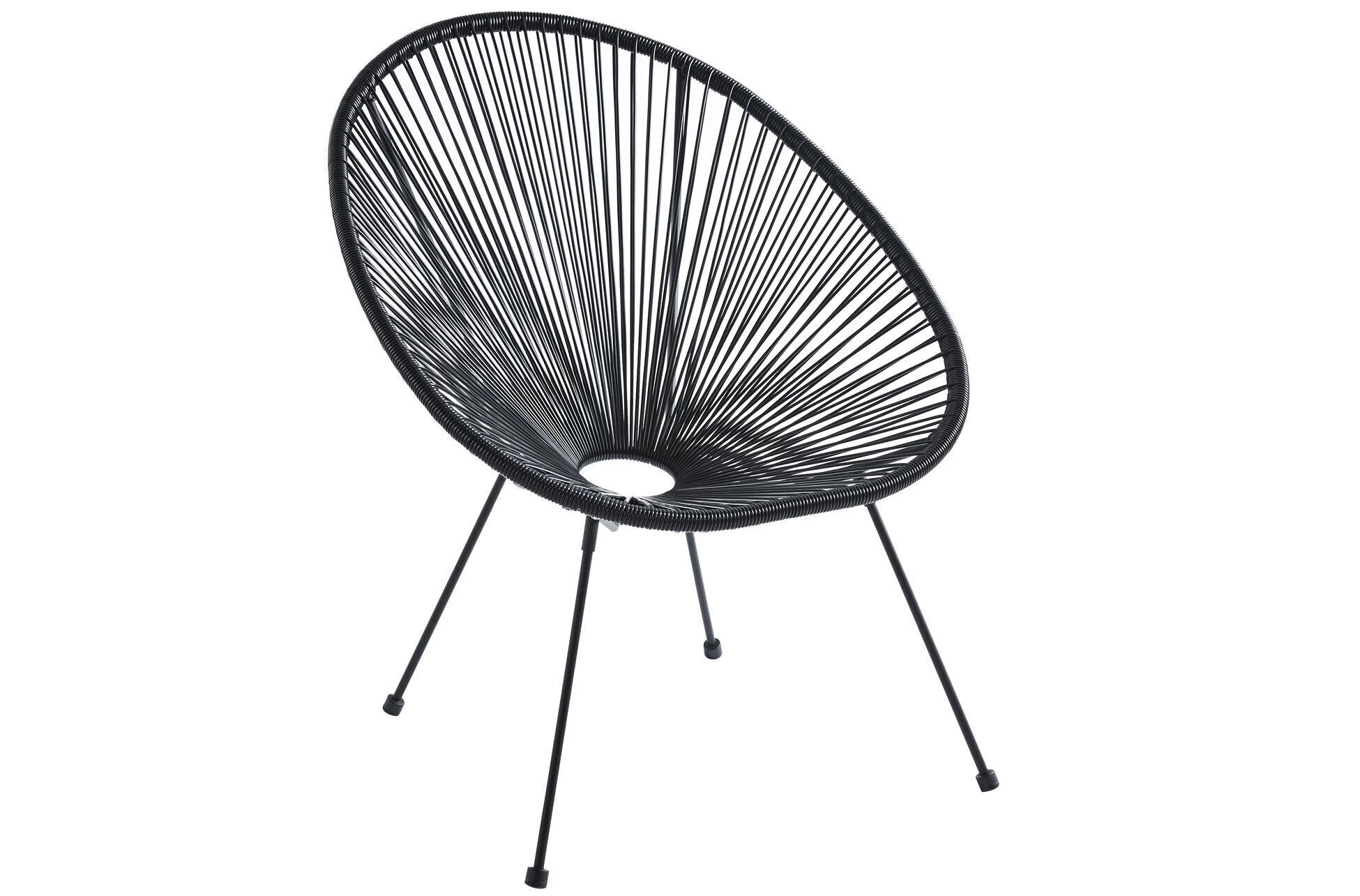 ACAPULCO POLTRONA NERA D - 80 CM. OK1495