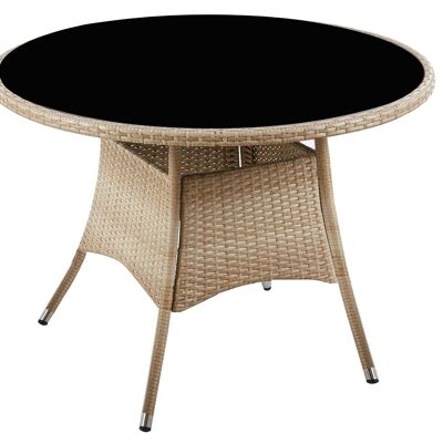 MESA REDONDA TERRAZA BORACAY 105 CM RATTAN. OK1505