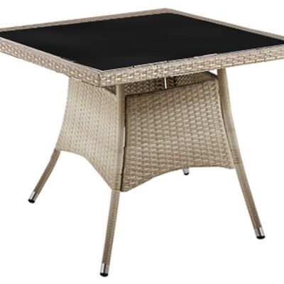 BORACAY SQUARE TERRACE TABLE 90 CM RATTAN. OK1506