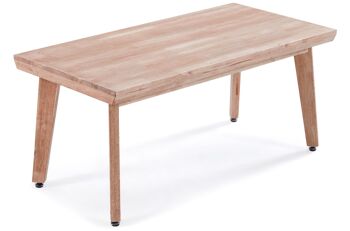 TABLE BASSE ÉLEVABLE EN BOIS DE GENOVA 120 x 60 CM MIEL. OK1512 1