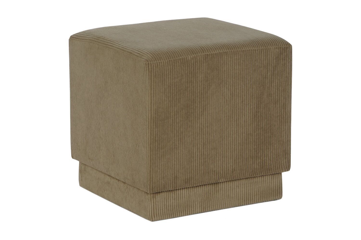 POGGIAPIEDI POLIESTERE MDF 40X40X40 VELLUTO MARRONE MB208373