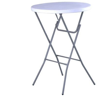 FOLDING HIGH TABLE FOR EVENTS D - 80 CM WHITE. OK1540