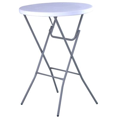 TABLE HAUTE PLIANTE POUR ÉVÉNEMENTS D - 80 CM BLANCHE. OK1540