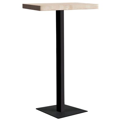 MESA ALTA MOSS 60 x 60 CM ROBLE NORDISH / NEGRO. OK1544