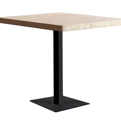 MESA MOSS 70 X 70 CM ROBLE NORDISH / NEGRO. OK1560