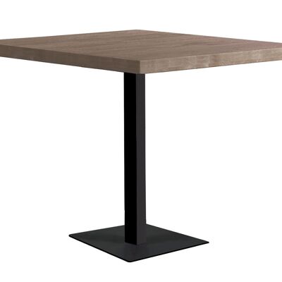 MESA MOSS 80 X 80 CM ROBLE AMERICAN / NEGRO. OK1565