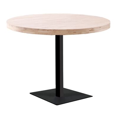 MESA MOSS REDONDA D-110 CM ROBLE NORDISH / NEGRO. OK1568