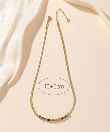 Collier Ras De Cou Acier 24CCA008 3