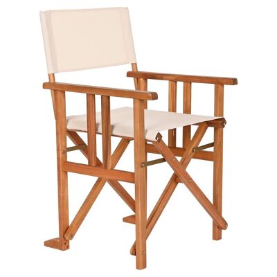 Stuhl aus Akazien-Polyester, 52 x 53 x 87 cm, braun, MB211606
