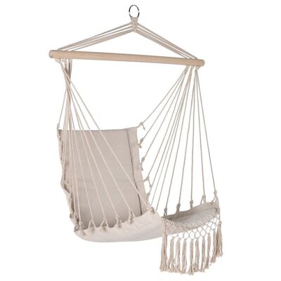 COTTON WOOD HANGING CHAIR 90X50X130 WHITE MB211151