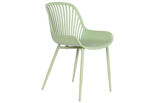 Silla Metal Pp 57,5X50,5X81 Verde Menta MB211967