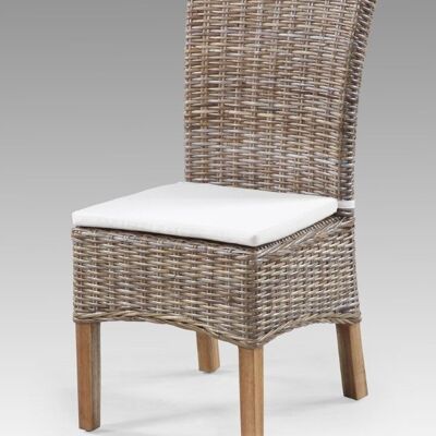 WICKER CHAIR HANDLE 50X63X105 WITH CUSHION MB213846
