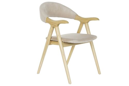 SILLA OLMO POLIESTER 56X54X81 NATURAL MB207624