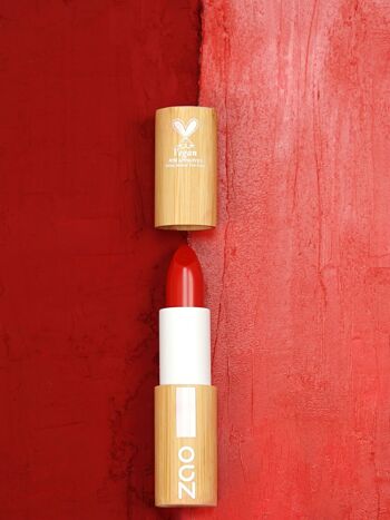 Rouge à lèvres audacieux 420 The Red - Rechargeable & vegan - 90% naturel 2