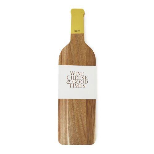 Tabla queso,The bottle,natural,madera,58 cm