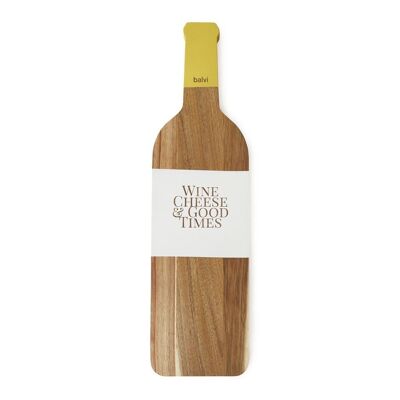 Tabla queso,The bottle,natural,madera,58 cm