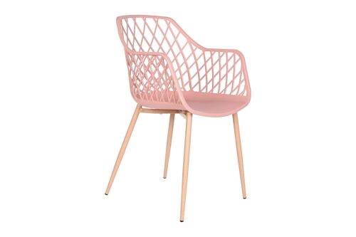 Silla Pp Metal 54X58X85 Coral MB208087