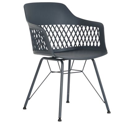 SILLA PP METAL 57X57X80,5 AZUL MARINO MB202798