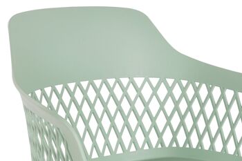 CHAISE MÉTAL PP 57X57X80,5 VERT MB202796 3