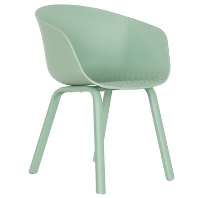 SILLA PP METAL 60X52X78 VERDE MENTA MB202799