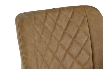 CHAISE MÉTAL PU 68X64X82 CAMEL MB208352 3