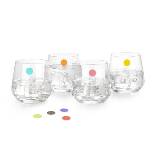 Marque-verres-Glass marker-Marca copas-Glasmarker, Sticky Dots,x8