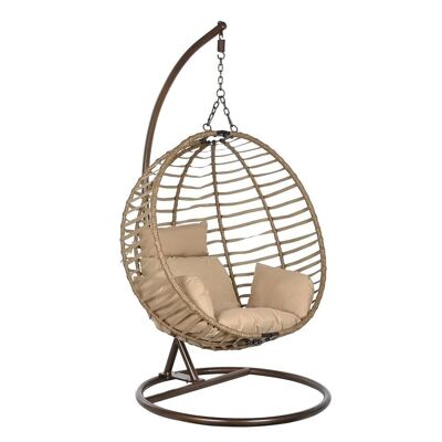HANGING ARMCHAIR SYNTHETIC RATTAN 107X105X108 WITH BA MB210797