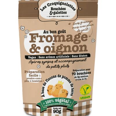 Croquignolettes - Queso y Cebolla - Bolsa 90g